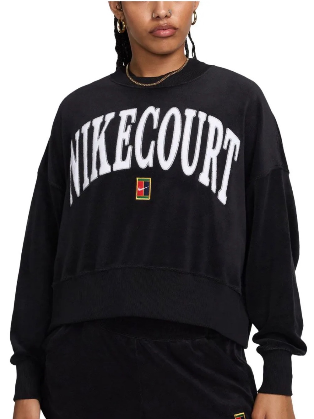 Nike Court Phoenix Fleece Over Oversized Heritage Sweatshirt - Picture 5 of 11
